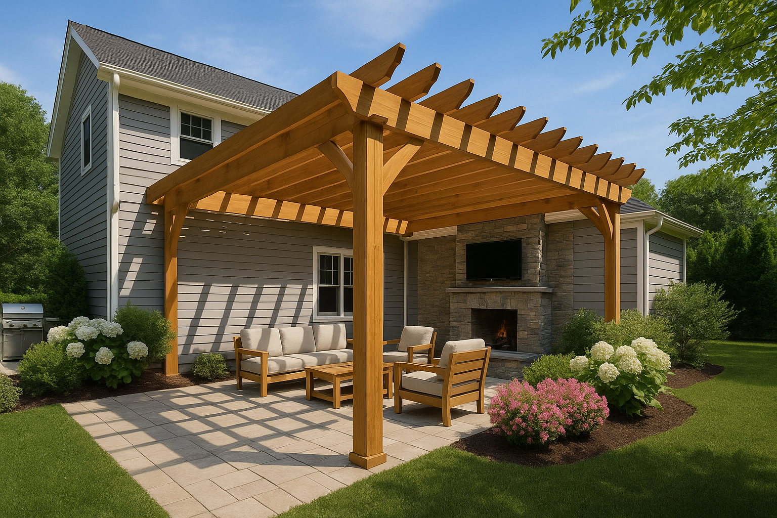 JHL Pergolas — Newtown Square: Pergola material choices by neighborhood