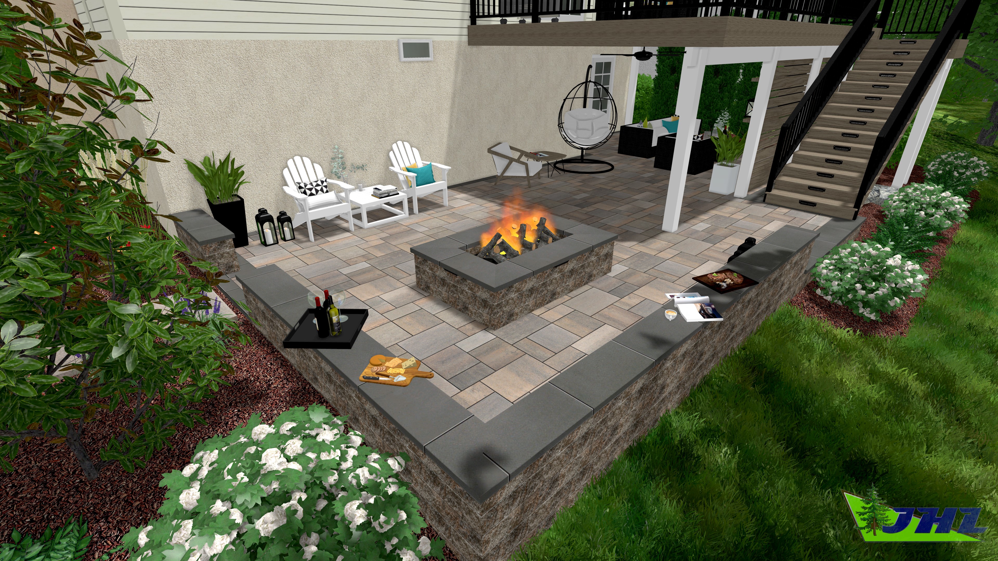 JHL Landscaping: 8 Quail Dr JHL Landscaping V4 Perspective Image