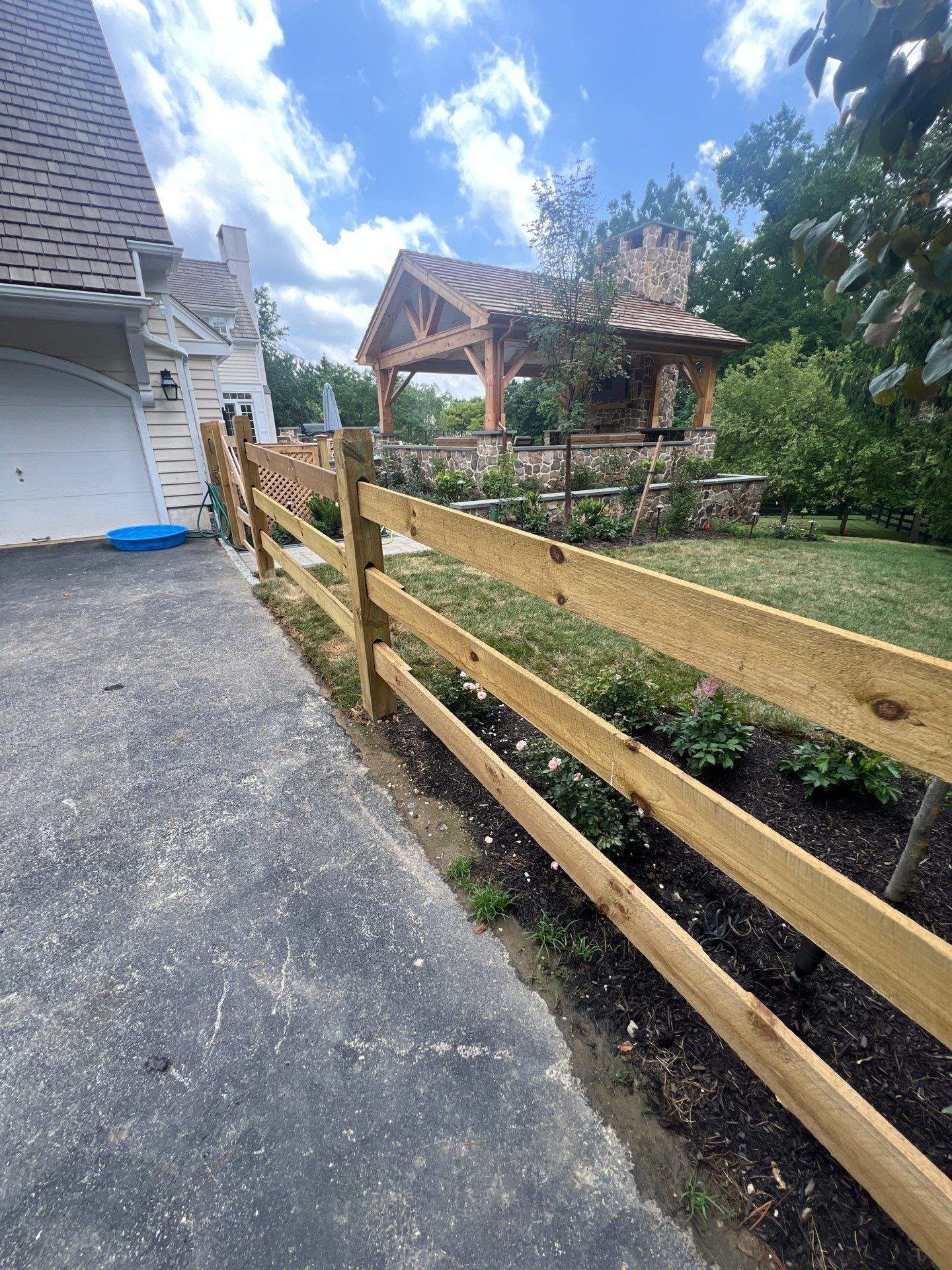 JHL Fence: jhl fence 3 board post and rail fence wayne pa